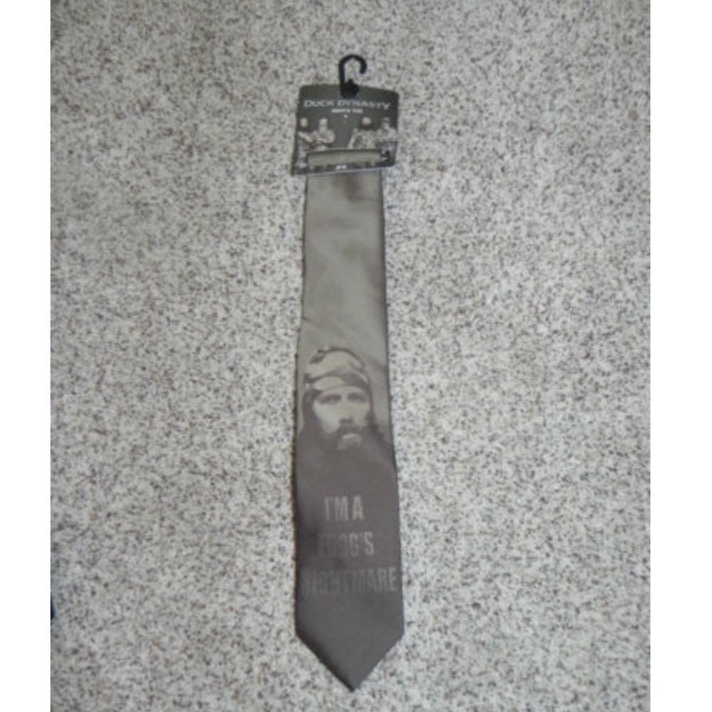 Duck Dynasty Tie I'm a Frog's Nightmare Brown NWT